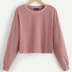 Pink Croptop Pullover
